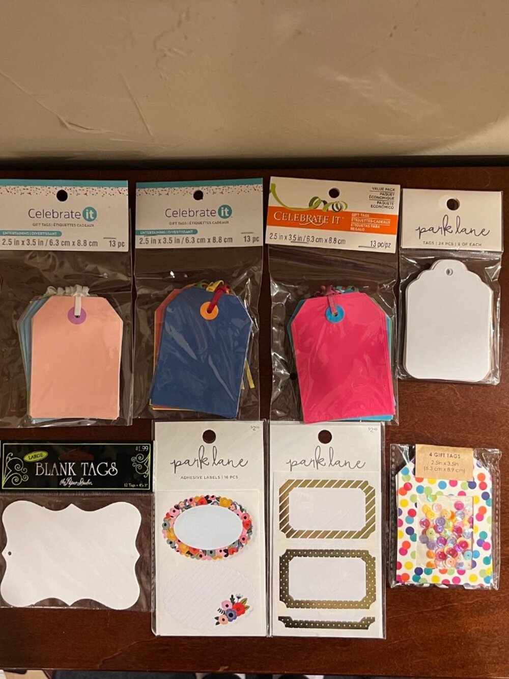 NWT Lot of Assorted Gift Tags & Decorative Labels Craft Scrapbook Party Supplies